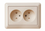 Розетка 2гн без З/К шторки с/у крем в сборе 16А W59 Systeme Electric (1/12) Розетка 2гн без З/К шторки с/у крем в сборе 16А W59 Systeme Electric (1/12)