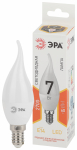 Лампа светодиод 7Вт свеча на ветру Е14 2700К 560Лм матовая BXS-7W-827-E14 ЭРА (10/100) Лампа светодиод 7Вт свеча на ветру Е14 2700К 560Лм матовая BXS-7W-827-E14 ЭРА (10/100)