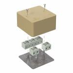 Коробка огнестойкая для кабель-канала 40-0460-FR6.0-10 Е15-Е120 RAL1001 85х85х45 (44 шт/кор) Промрукав