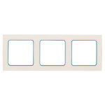 Рамка 3гн белый с линией цвета синий Стокгольм PROxima EKF