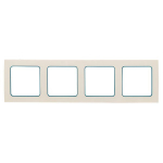 Рамка 4гн белый с линией цвета синий Стокгольм PROxima EKF