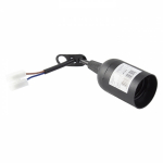 Патрон Е27 подвесной с клеммной колодкой пласт черн EKF (1/50/200)