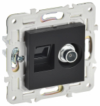 Розетка 2гн комп+ТВ RJ45+TV с/у черный механизм кат.5E SK-A14Bl SKANDY IEK (1/10/100) Розетка 2гн комп+ТВ RJ45+TV с/у черный механизм кат.5E SK-A14Bl SKANDY IEK (1/10/100)