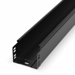 Лоток неперфорированный Стандарт 100х80х3000 (0,7 мм) RAL 9005 (6 м/уп) Промрукав