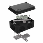 Коробка огнестойкая для о/п 40-0340-FR2.5-6 Е15-Е120 RAL9005 120х80х50 (20 шт/кор) Промрукав