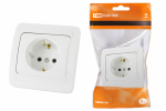 Розетка 1гн с З/К с/у белый 16А Валдай TDM (10) Розетка 1гн с З/К с/у белый 16А Валдай TDM (10)