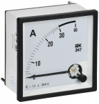 Амперметр Э47 30/5А кл. точн. 1,5 96х96мм IEK Амперметр Э47 30/5А кл. точн. 1,5 96х96мм IEK