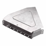 Угол д/листового кабель.лотка 45° горизонтальн. без соединит. разъема сталь светло-серый ПРОМРУКАВ