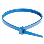 Хомут кабельный (стяжка) 300ммx4.8ммx1.2мм с внутр. зубчатым зацеплением пластик голубой макс.d охвата81мм DKC