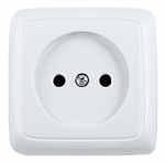 Розетка 1гн без З/К шторки о/у белый изол.пласт. 16А IP20 ALFA Hegel (25/165) Розетка 1гн без З/К шторки о/у белый изол.пласт. 16А IP20 ALFA Hegel (25/165)