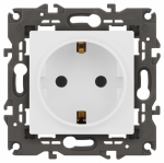 Розетка ЭРА Elegance 14-2101-01М 2P+E Schuko, 16А-250В, белый матовый