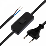 Шнур сетевой с выключателем 2х0,75 1,8м черный REXANT (1/1/200) Шнур сетевой с выключателем 2х0,75 1,8м черный REXANT (1/1/200)