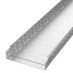Лоток кабельный листовой 6000x300x80 сталь с перфорированной боковой стенкой толщ.1.5мм ПРОМРУКАВ