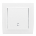 Кнопка звонка 1кл с/у белый IP20 Минск EKF (10/100)