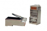 Разъем RJ-45(8P8C) под витую пару, категория 5e (50 µ"/ 50 микродюймов), экранированный, универсальный PLUG-8P8C-U-C5-SH-100 Hyperline Разъем RJ-45(8P8C) под витую пару, категория 5e (50 µ"/ 50 микродюймов), экранированный, универсальный PLUG-8P8C-U-C5-SH-100 Hyperline