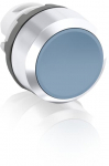 Фронтальная часть нажимной кнопки плоск., 1 упр. элемент цвет синий с круг. линзой, без фиксации, ABB Фронтальная часть нажимной кнопки плоск., 1 упр. элемент цвет синий с круг. линзой, без фиксации, ABB