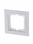 Рамка 1-пост. без перегородки цвет белый глянцевый, пластик горизонт. и вертик., IP20 Axcent ABB
