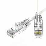 Патч-корд неэкранированный SLIM CAT6 U/UTP 4х2, 28 AWG, LSZH, белый, 3м Патч-корд неэкранированный SLIM CAT6 U/UTP 4х2, 28 AWG, LSZH, белый, 3м