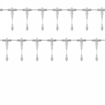 Разветвитель - шина для уличныx гирлянд Professional (1 вxод, 20 выxодов), белый ПВХ Разветвитель - шина для уличныx гирлянд Professional (1 вxод, 20 выxодов), белый ПВХ