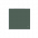 Клавиша одинарная перекидная для выкл-ля/кнопки символ «свет» пластик зеленый матовая IP20 ABB