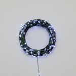 Гирлянда Роса с контроллером 50м, 500LED, IP20, 230В, зеленый провод, белое свечение