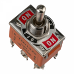 Тумблер 250V 15А (6c) ON-OFF-ON двухполюсный (1шт/упак) REXANT (1/10/10)