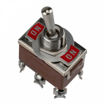 Тумблер 250V 15А (6c) ON-ON двухполюсный (1шт/упак) REXANT (1/10/10)