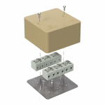 Коробка огнестойкая для кабель-канала 40-0460-FR6.0-12 Е15-Е120 RAL1001 85х85х45 (44 шт/кор) Промрукав