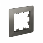 Рамка 1гн сталь/дымчатый черный AtlasDesign AIR Systeme Electric (1/10)