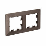 Рамка 2гн мокко/дымчатый черный AtlasDesign AIR Systeme Electric (1/5)