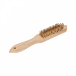 Шестирядная стальная щетка с деревянной ручкой 280 мм Kranz