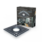 Светильник Квадрат. Черный, Gu5.3, 3Вт LED 4000K Gauss Backlight 1/40