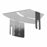 Крышка угла горизонтального изменяемого 0-45 градусов Стандарт INOX (AISI 304) 100 Промрукав Крышка угла горизонтального изменяемого 0-45 градусов Стандарт INOX (AISI 304) 100 Промрукав