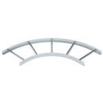 Секция угловая 90° LB 90 640 R5 FS, для лестничных лотков, R=500 мм, h=60 мм, B=400 мм, сталь, конвейерный цинк Секция угловая 90° LB 90 640 R5 FS, для лестничных лотков, R=500 мм, h=60 мм, B=400 мм, сталь, конвейерный цинк