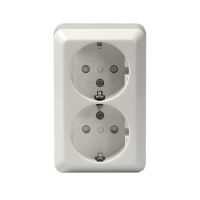 Розетка ABB Jussi 2-мест. механизм с накладкой с З/К скр. уст-ки16А 220-250В IP21 белый Розетка ABB Jussi 2-мест. механизм с накладкой с З/К скр. уст-ки16А 220-250В IP21 белый