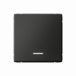 ARTGALLERY 1-клавишный ВЫКЛЮЧАТЕЛЬ КНОПОЧНЫЙ с подсв., 10А, механизм, БАЗАЛЬТ