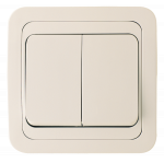 Выключатель 2кл с/у крем IP20 Mimoza Makel (1/12/120) Выключатель 2кл с/у крем IP20 Mimoza Makel (1/12/120)