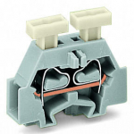 Клеммная колодка 28мм 1x2 0.08-2.5мм² 24А 500В термопласт оранжевый Wago