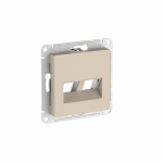 ATLASDESIGN НАКЛАДКА двойная для информационных функций типа Keystone, ПЕСОЧНЫЙ