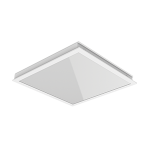 Люминесцентный светильник VARTON для скрытой потолочной системы АЛБЕС (Ингермакс) АР 600 АС 4х14 600х600х100 IP65 с рассеивателем опал аварийный автон