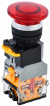 Кнопка Грибок D8-11MD d=22мм 1з+1р с подсветкой красная IEK (10/200)