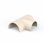 MultiSet Тройник для кабель-канала 20х12 Кремовый