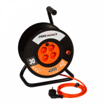 Удлинитель силовой на катушке 4 гнезда с/з 30 м, 3х2,5мм, PROFESSIONAL PROCONNECT (1/1/2)