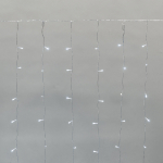 Гирлянда Дождь светодиодный 2x1,5м, эффект мерцания, прозрачный провод, IP44, 230В, диоды БЕЛЫЕ, 150LED NEON-NIGHT