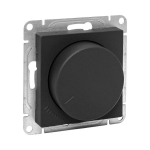 Светорегулятор 600Вт поворотно-нажимной с/у чёрный механизм Эпика EKF (1/8/96)