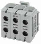 Клеммы силовые вводные КСВ ЭРА NO-224-143 тройная (KE61.03) 6-50 мм² серая "L"