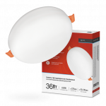 Панель светодиод круглая RLP-FL 36Вт 6500К 2520Лм 225мм безрамочная с рег. монтаж. 50-210мм белая IP20 IN HOME (1/20) Панель светодиод круглая RLP-FL 36Вт 6500К 2520Лм 225мм безрамочная с рег. монтаж. 50-210мм белая IP20 IN HOME (1/20)