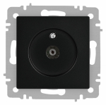 Розетка 1гн ТВ одиночная с/у антрацит механизм 6-301-05 Accent Intro (1/10/200)
