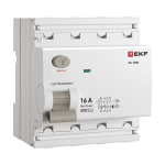 Выключатель дифференциального тока ВД-100N 4P 16А 10мА AC эл-мех 6кА PROXIMA EKF Выключатель дифференциального тока ВД-100N 4P 16А 10мА AC эл-мех 6кА PROXIMA EKF