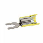 Наконечник под опрессовку вилочный M8 6мм² медь луженый изолированный DKC (ДКС)